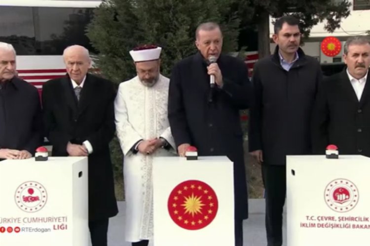 Afet konutları için temel atıldı… 650 bin konut bir yıl içinde teslim edilecek